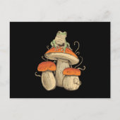 Frog On Mushroom Briefkaart (Voorkant)