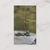 Frog On Rock Natuur Photography Visitekaartje (Achterkant)