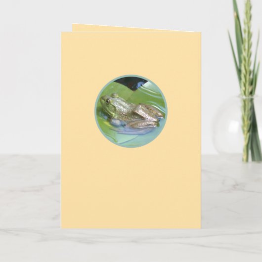 FROG OP LILY PAD-"HOP OVER" (FOTOG) (Achterkant)