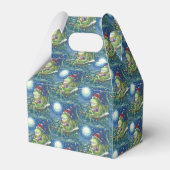 FROG OP LOG SANTA CHRISTMAS HOLIDAY FAVOR GIFT BOX BEDANKDOOSJES (Achterkant)