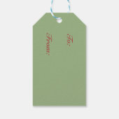 FROG OP LOG SANTA, CHRISTMAS HOLIDAY GIFT LABELS CADEAULABEL (Achterkant)