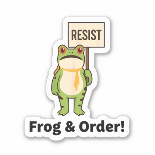  Frog & Order! Resist Sticker (Voorkant)