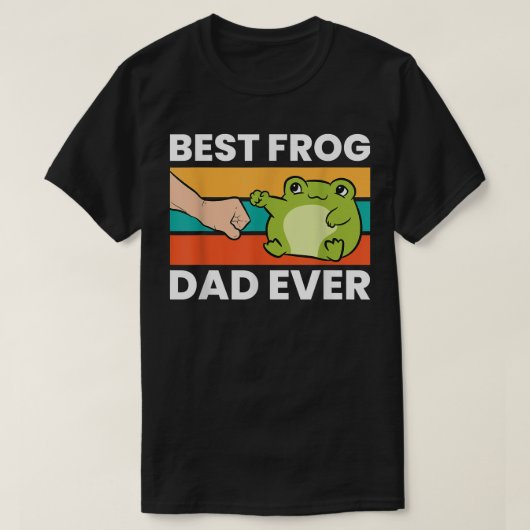 Frog Owner Best Frog Dad Ever Pet Frog T-shirt (Design voorkant)