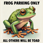Frog Parking Only - Kikker Parkeerbord Houten Kist Print<br><div class="desc">Grappige kikkerliefhebbers tekenen voor de kikkerliefhebber in je leven. Perfect cadeau voor uw kikker liefhebbende vriend. Schattigee kikker op een houten bord om in je huis,  kantoor of hol te zetten.</div>