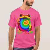 Frog Peace Hippie Stropdas-Dye Frog T-shirt (Voorkant)