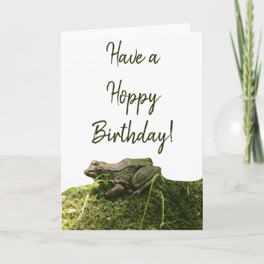 Frog Photo Birthday Kaart Voeg gepersonaliseerde b (Voorkant)