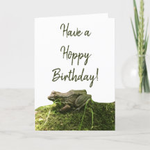 Frog Photo Birthday Kaart Voeg gepersonaliseerde b