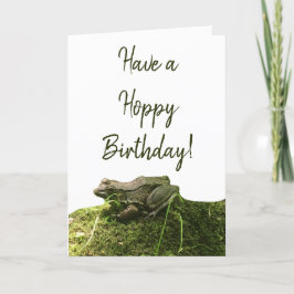 Frog Photo Birthday Kaart Voeg gepersonaliseerde b
