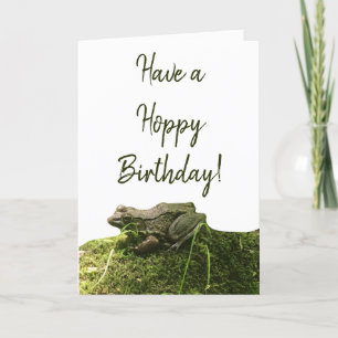 Frog Photo Birthday Kaart Voeg gepersonaliseerde b