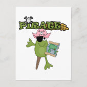 Frog Pirate Girl Tshirts en Gifts Briefkaart (Voorkant)