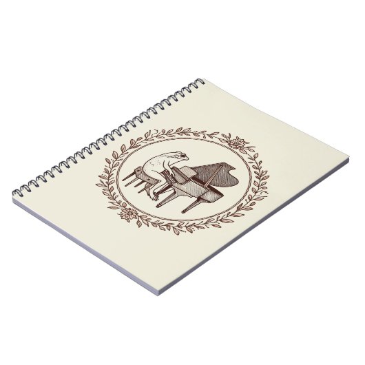 Frog Playing Piano Notitieboek (Linkerzijde)