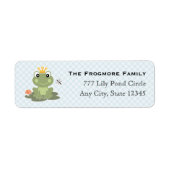 Frog Prince Adres Sticker Labels (Voorkant)