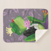 Frog Prince Baby Sherpa Blanket Funny Deken (Voorkant (horizontaal))