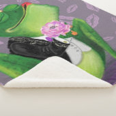 Frog Prince Baby Sherpa Blanket Funny Sherpa Deken (3/4)