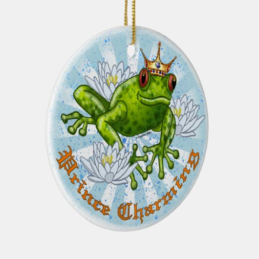 Frog Prince Charmante aangepaste ornamenten (Rechts)