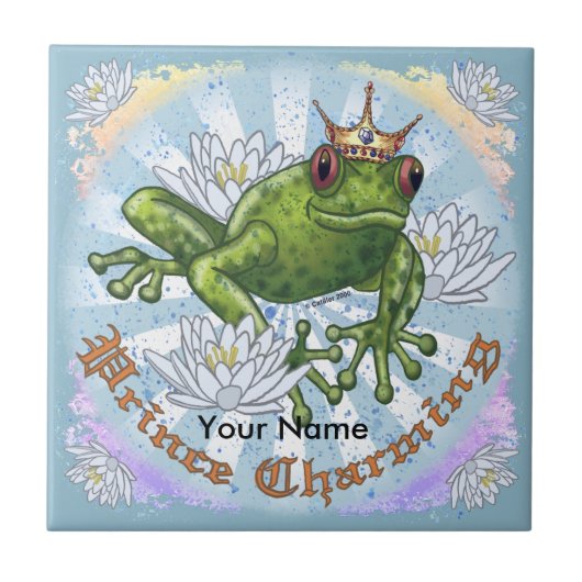Frog Prince Charming tile Tegeltje (Voorkant)