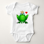 Frog Prince Crown Heart Schattigee Cartoon Romper (Voorkant)