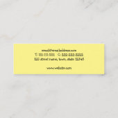 Frog Prince Funny Cartoon Green Mini Visitekaartje (Achterkant)