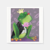 Frog Prince - Kus - Grappig Servet (Voorkant)