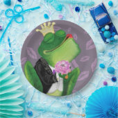 Frog Prince Papier Borden Grappig Papieren Bordje (Feest)