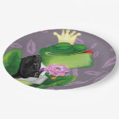 Frog Prince Papier Borden Grappig Papieren Bordje (Gekanteld)