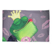 Frog Prince Pillow Hoesje Kiss - Funny Kussensloop (Achterkant)