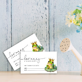 Frog Prince Raad hoeveel Snoepjes Informatiekaartje