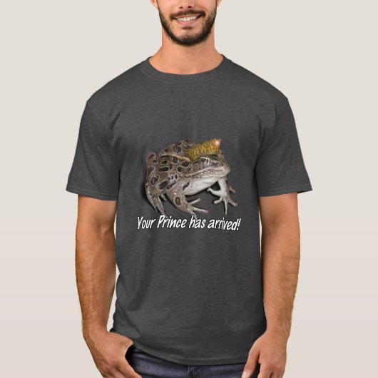 Frog Prince - "Uw prins is aangekomen!" T-shirt (Voorkant)