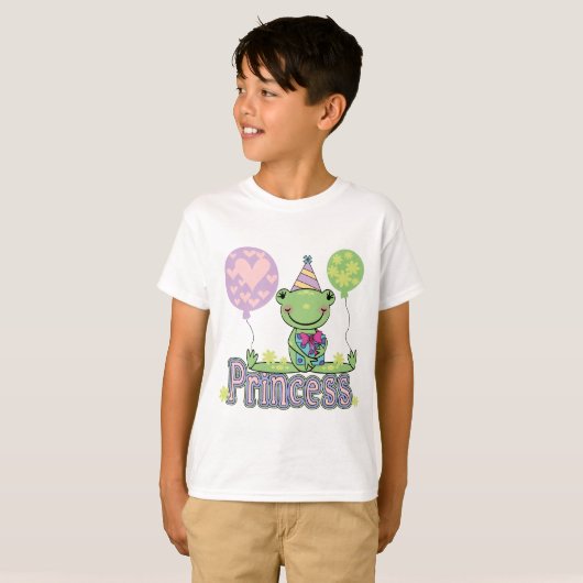 Frog Princess Birthday Tshirts en Gifts (Voorkant volledig)