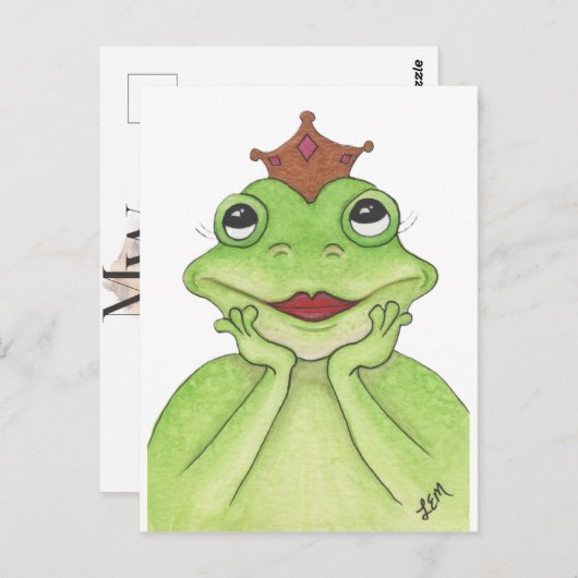 Frog Princess Briefkaart (Voorkant / Achterkant)