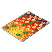 Frog & Princess Emojis Pattern Notitieboek (Linkerzijde)