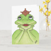 Frog Princess Kaart (Gele Bloem)