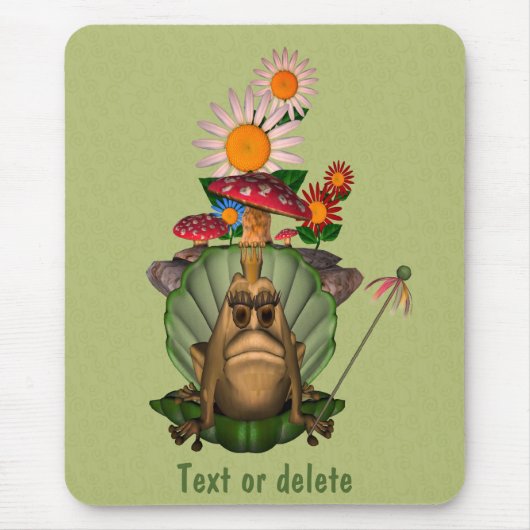 Frog Princess On Throne Personalized Muismat (Voorkant)