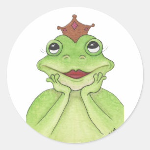Frog Princess Ronde Sticker