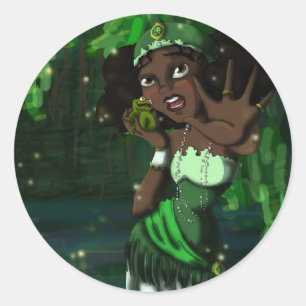 Frog Princess Ronde Sticker