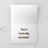 Frog Pun Vaderdag Kaart (Binnen)