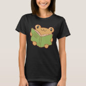frog reading book t-shirt (Voorkant)