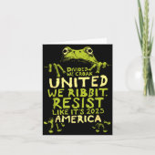 Frog Resist Cute Funny  Kaart (Voorkant)