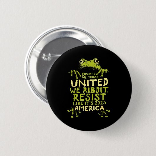 Frog Resist Cute Funny Ronde Button 5,7 Cm (Voorkant /achterkant)