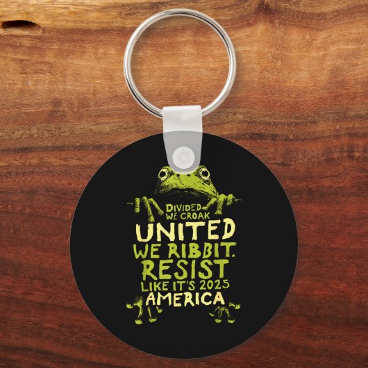 Frog Resist Cute Funny  Sleutelhanger (Voorkant)