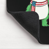 Frog Retro Merry Resistmas Funny Litical Christmas Muismat (Hoek)