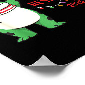 Frog Retro Merry Resistmas Funny Litical Christmas Poster (Hoek)