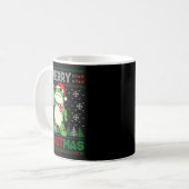 Frog Retro Merry Resistmas Funny Litical Ugly Chri Koffiemok (Voorkant links)