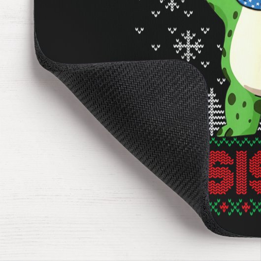 Frog Retro Merry Resistmas Funny Litical Ugly Chri Muismat (Hoek)