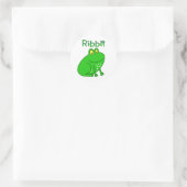 Frog Ribbit Ronde Sticker (Tas)