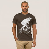 Frog Riding a Penny Farthing T-shirt (Voorkant volledig)