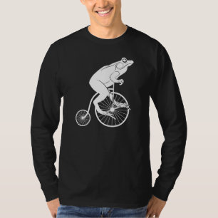 Frog Riding Penny Farthing Bike T-shirt
