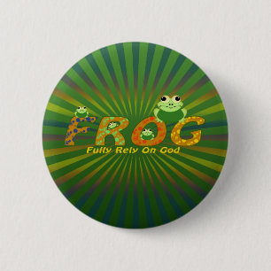 FROG RONDE BUTTON 5,7 CM