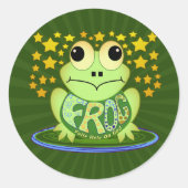 FROG RONDE STICKER (Voorkant)