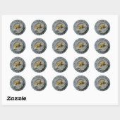 Frog - Ronde Stickers voor Stationery (Vel)